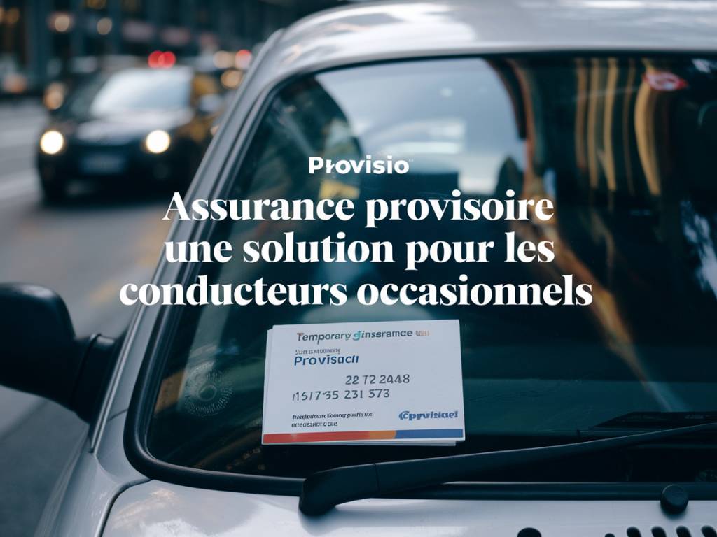 "Assurance provisoire : une solution pour les conducteurs occasionnels"